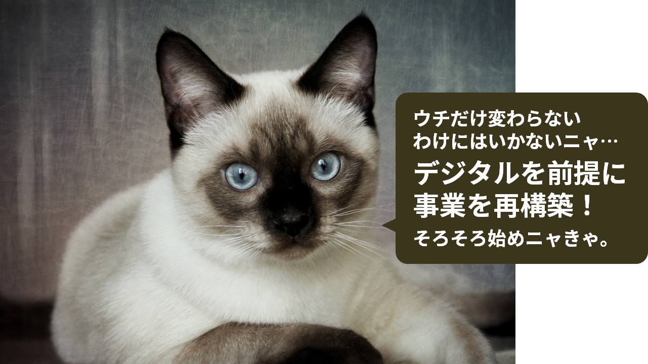 デジタルを前提に事業を再構築！